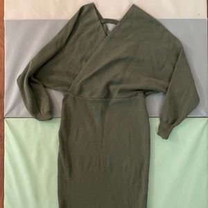 Goodnight Macaroon Olive Sweater Dress